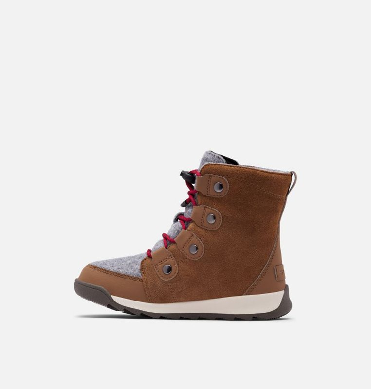 Kids Snow Boots Brown - Sorel Childrens Whitney™ II Suede - 086-ZHUYKR